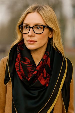 SALE Seidenfoulard mit Reissverschluss Design_NEU