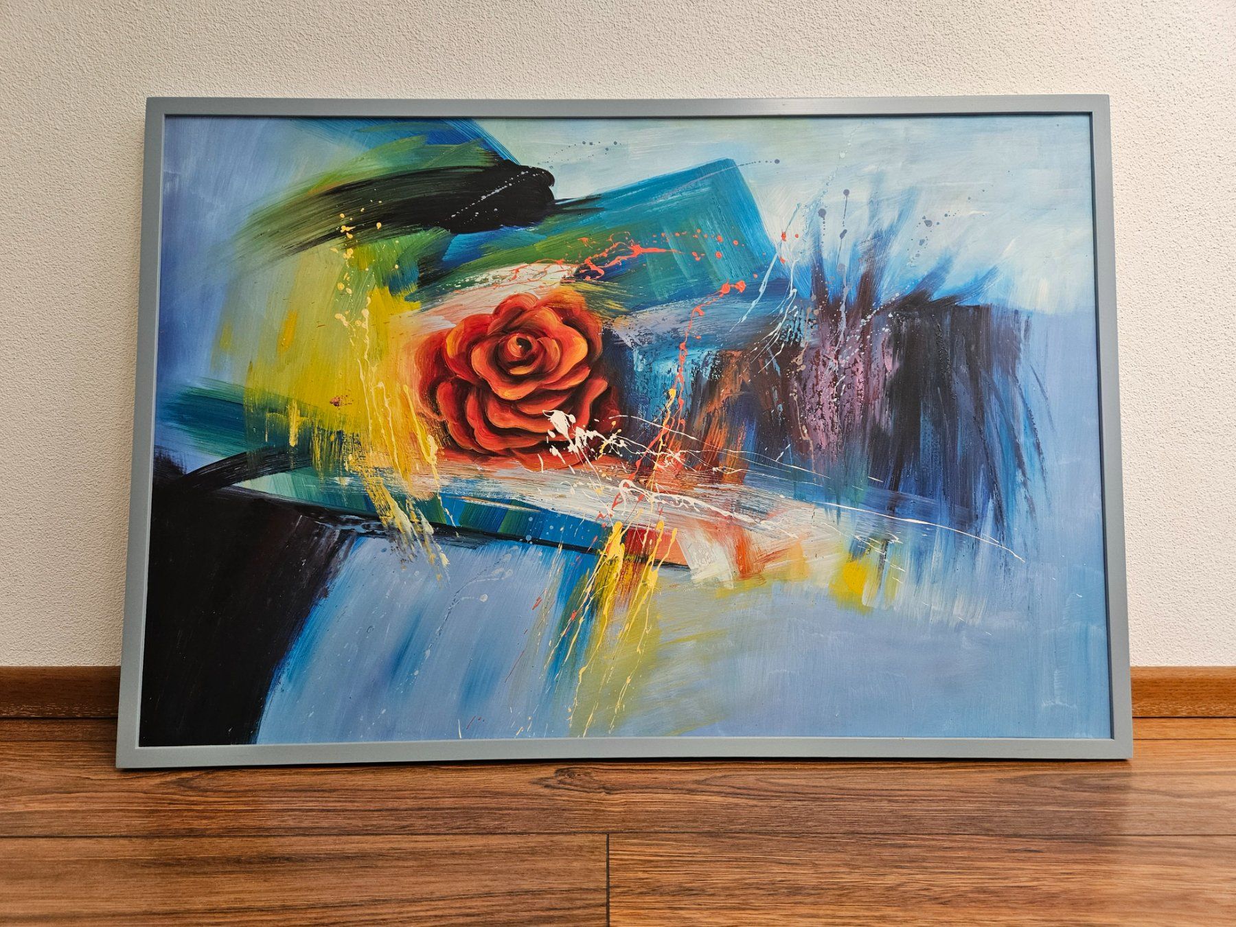 Gemälde: Acryl a. Leinwand - cooles Bild, gerahmt – Gebraucht aus Buchrain von regenblume3