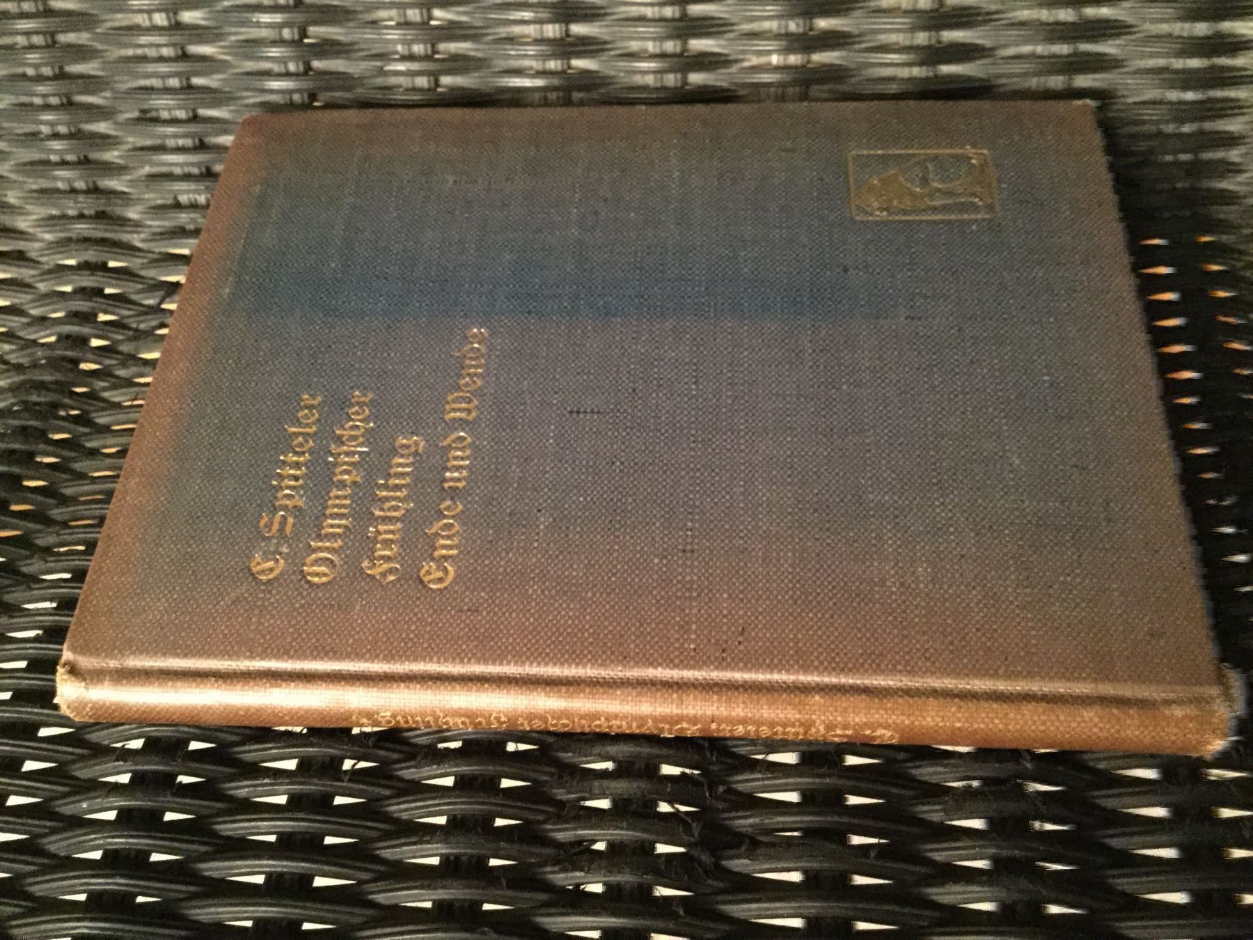 Bücher: Carl Spitteler, Olympischer Frühling – Gebraucht aus Luzern von Einh0rn 6