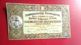 5er Nötli 1951 - 22. Februar 1951 - Serie 51 K - Nr. 075361