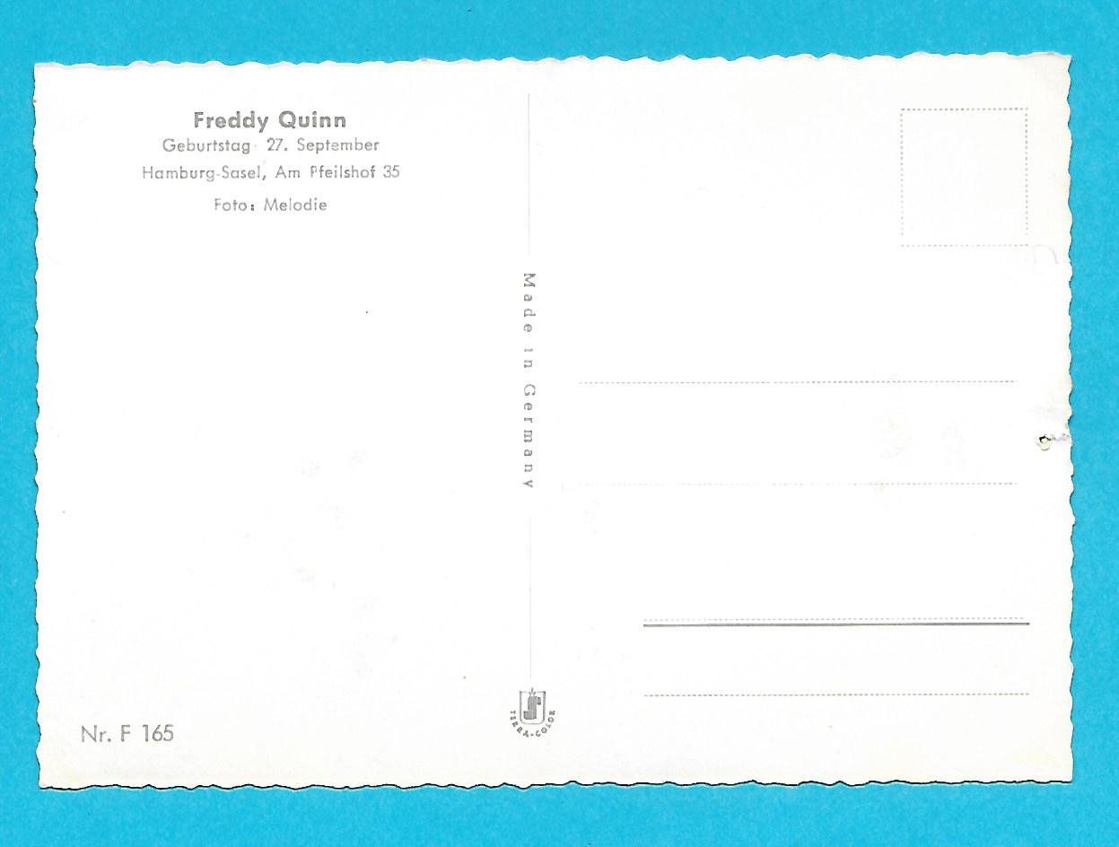 Ansichtskarten: Bildpostkarte Freddy Quinn – Neu (gemäss Beschreibung) aus Neuenegg von wisteibe 1