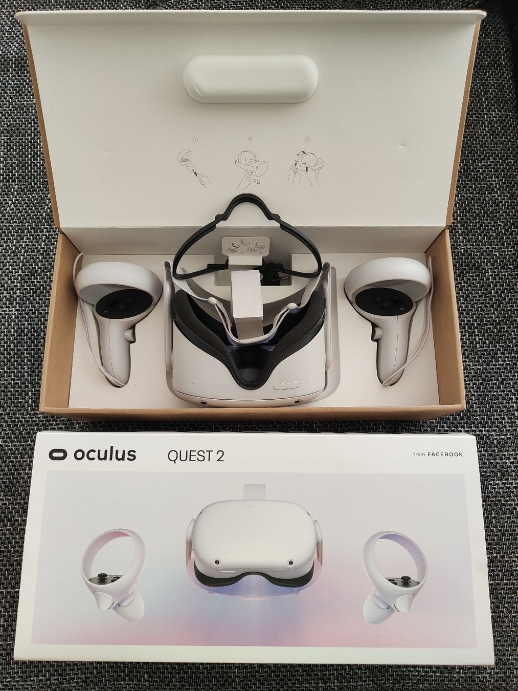 Meta VR Brille: Oculus Quest 2 VR Brille 64GB – Neu (gemäss Beschreibung) aus Thun von pillar999