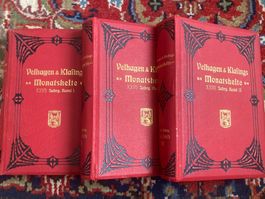 3 Bände Velhagen Monatshefte 1912/1913, gebunden