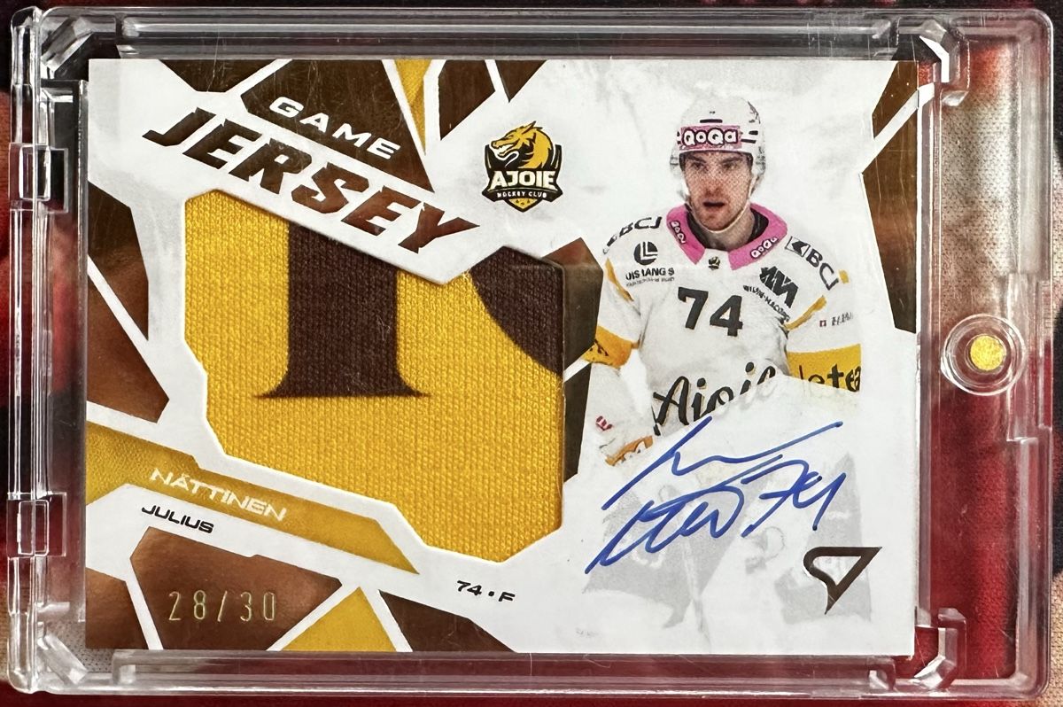 Sportzoo Carte collezionabili: Julius Nättinen - Game Jersey 28/30 – Nuovo (secondo la descrizione) da Bremgarten b. Bern venduto da sisec17