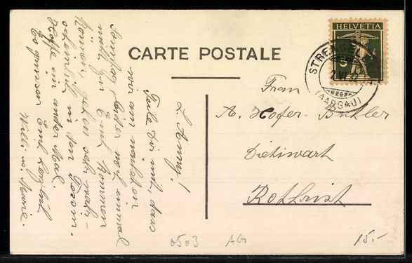Cartoline postali: AK Strengelbach, Ortsansicht – Usato da Berlin venduto da bartko-reher 1
