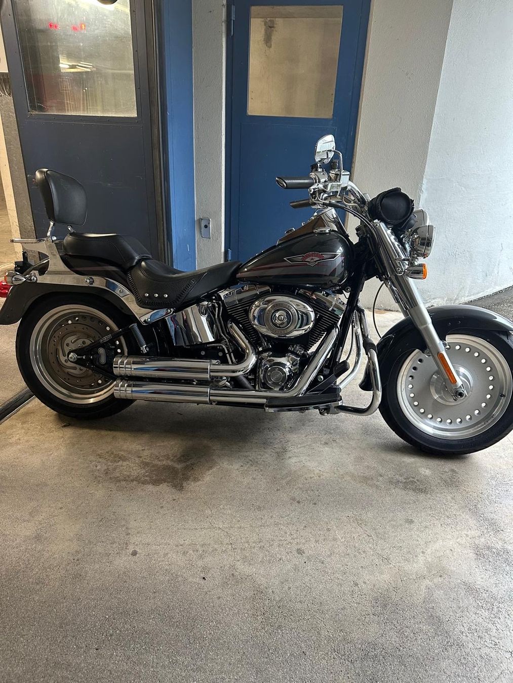 Harley-Davidson Chopper: Harley Davidson Fat Boy FLSTF in schwarz – Usato da Balsthal venduto da Fede_1 1