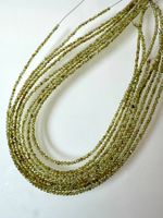 Peridot. Olivin        extra  runde  feine Form   3mm  44cm