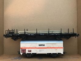 2x Roco DB/SBB Gleisbauwagen sersa