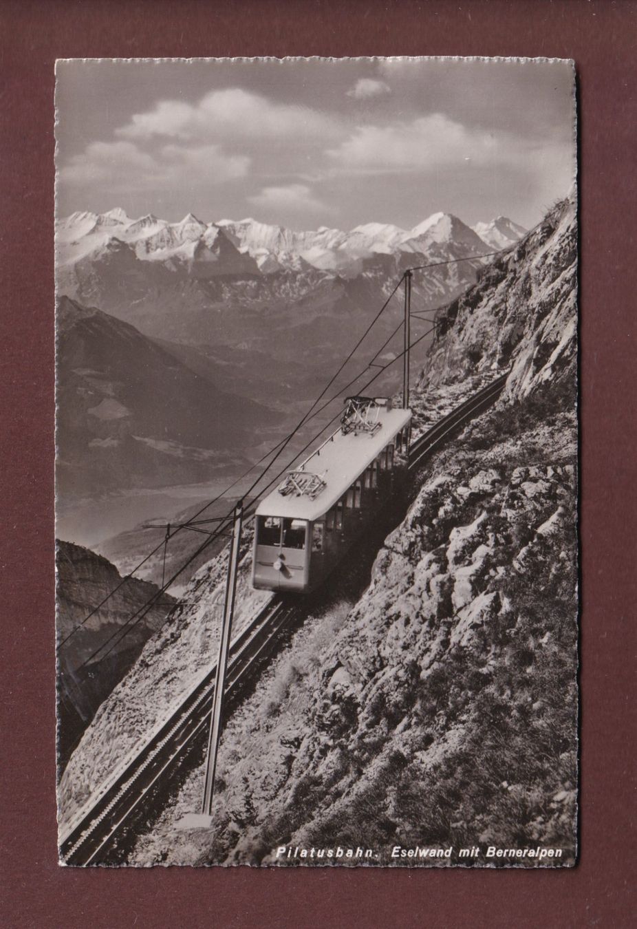 Cartoline postali: PILATUSBAHN - Eselwand - 1946 – Usato da Pully venduto da nicecards