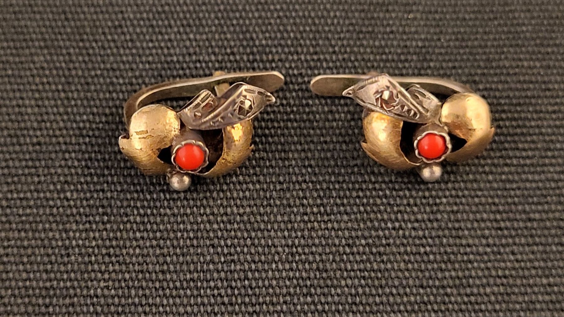 Orecchini pendenti & Orecchini a lobo: Antiker Ohrschmuck teilvergoldet – Usato da Basel venduto da spinne02 2
