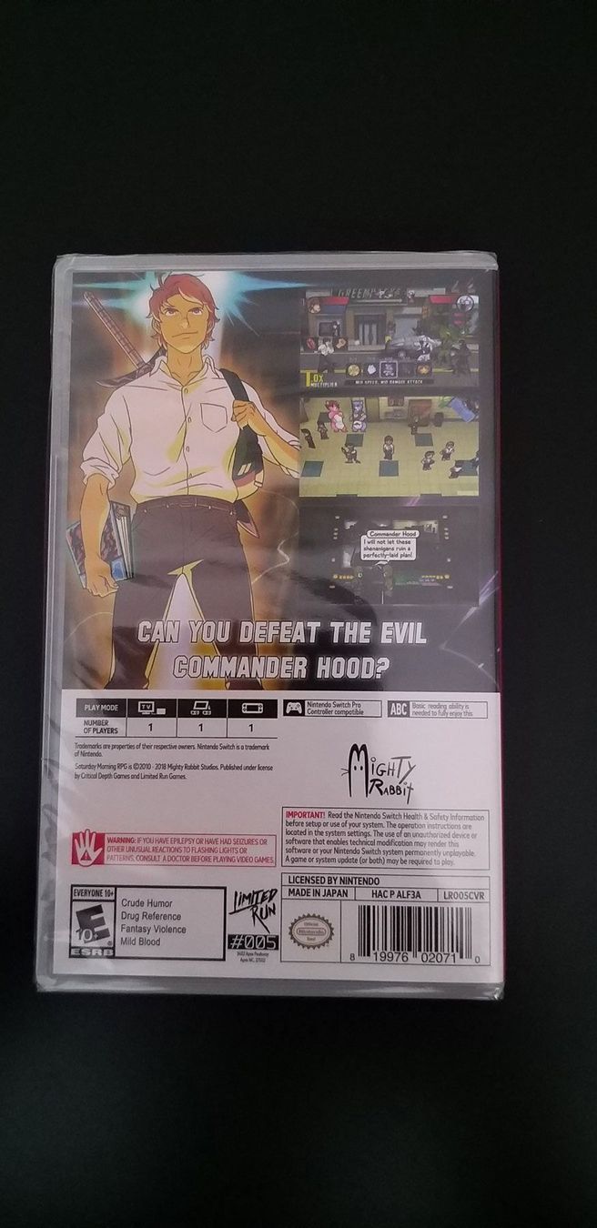 Nintendo Jeux: NEU: Saturday Morning RPG - LRG – Neuf avec emballage d'origine à Vilters par oOLinkOo 1