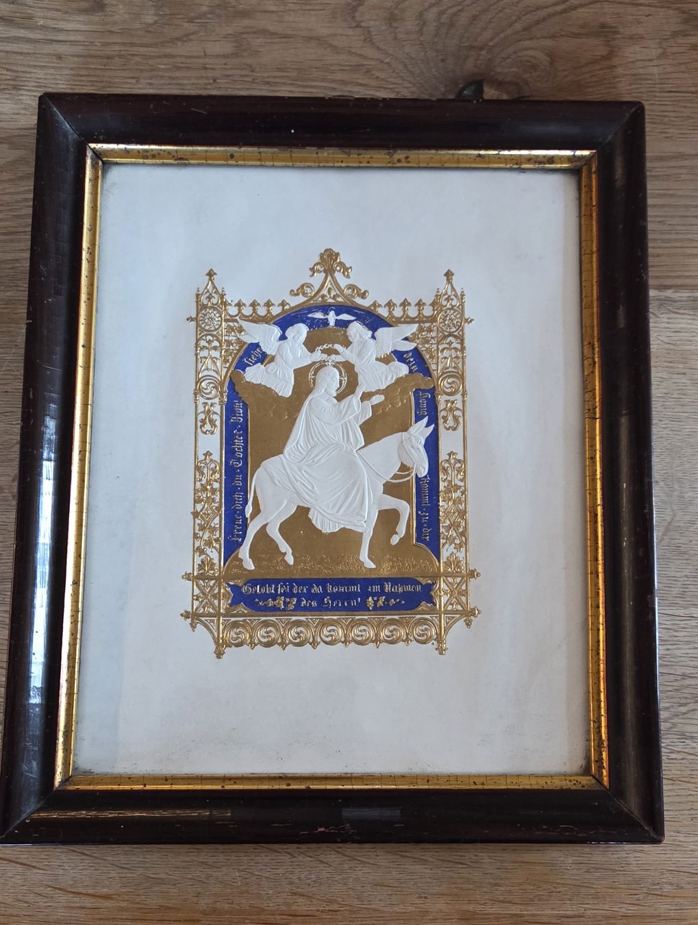 Foto & Immagini: Antikes religiöses Prägebild mit Blattgold – Usato da Rehetobel venduto da hobirot01 1