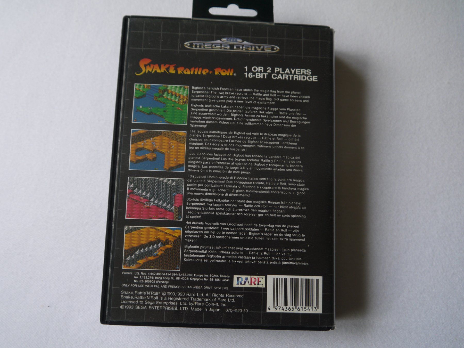Sega Spiele: SNAKE RATTLE IN ROLL - SEGA MEGA DRIVE - selten – Gebraucht aus Hagendorn von Blaf 2