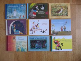 9 Gebrüder Grimms Märchen (6) Rapunzel Hänsel Waldhaus Wolf