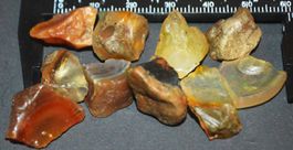 Mineralien Set L-5351 – 10 Nicht Hydrophan äthiopischer Opal
