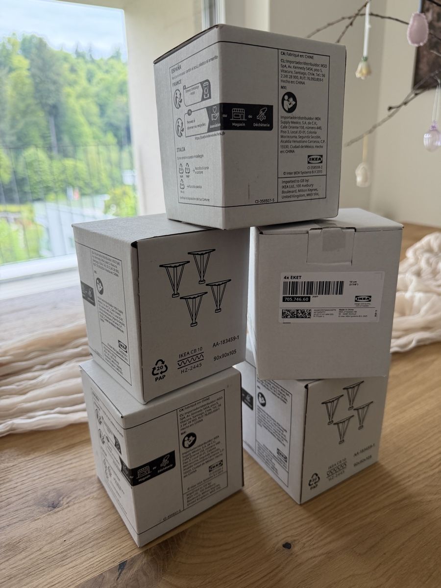 Ikea Sonstiges Mobiliar: Eket Beine – Neu und originalverpackt aus Luzern von nicobossart 2