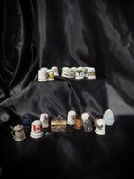 Collection of 200 decorative thimbles used condition