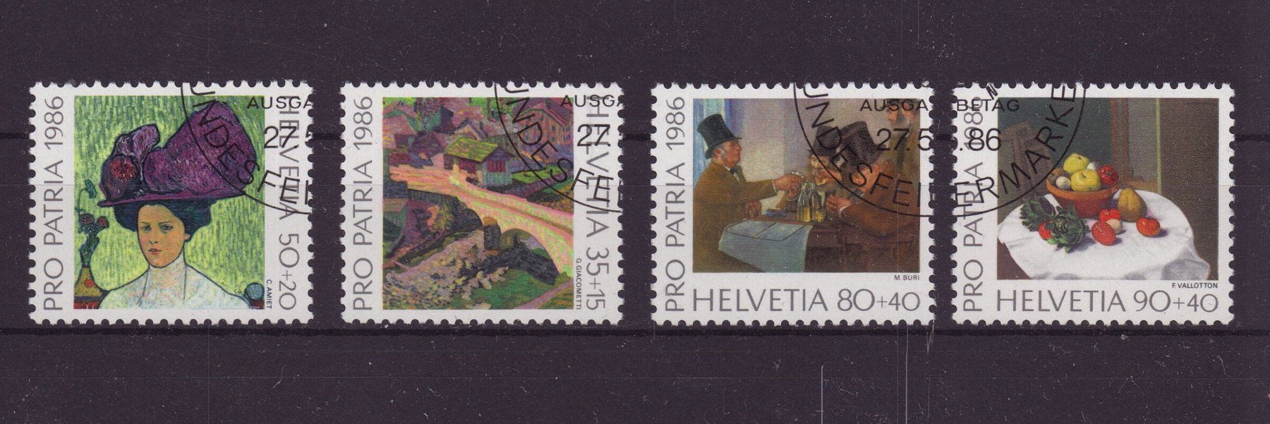 Tutti i francobolli: 1986 Satz Pro Patria ET – Usato da Eggersriet venduto da stamp303