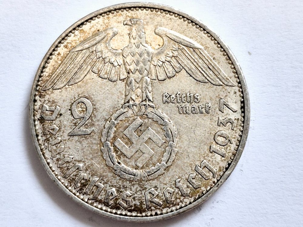 2 Deutsche Reichs Mark 1937 E - Silber (Gebraucht) in Schlieren für CHF ...