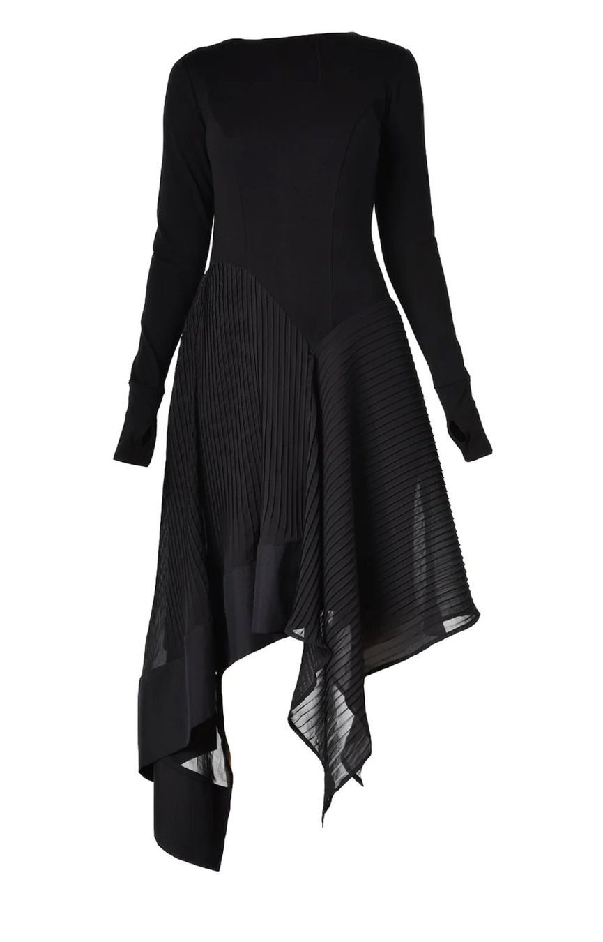 Vestiti: Handmade Designer-Kleid mit plissiertem Chiffon – Nuovo (secondo la descrizione) da Zürich venduto da Naebeli 3