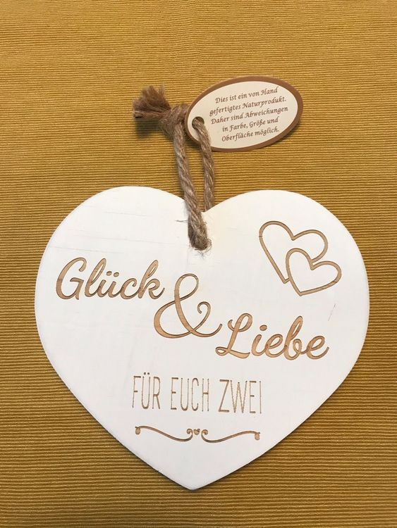 Holzherz, Deko, Herz, Schild, Sprüche Kaufen auf Ricardo