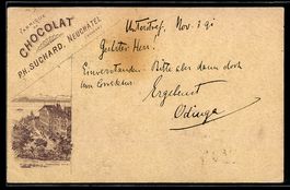 Vorläufer-Lithographie Neuchâtel, 1891