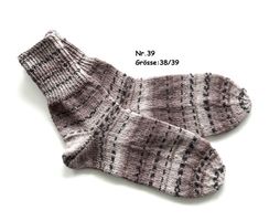 Socken gestrickt   Gr.38/39   Nr.39