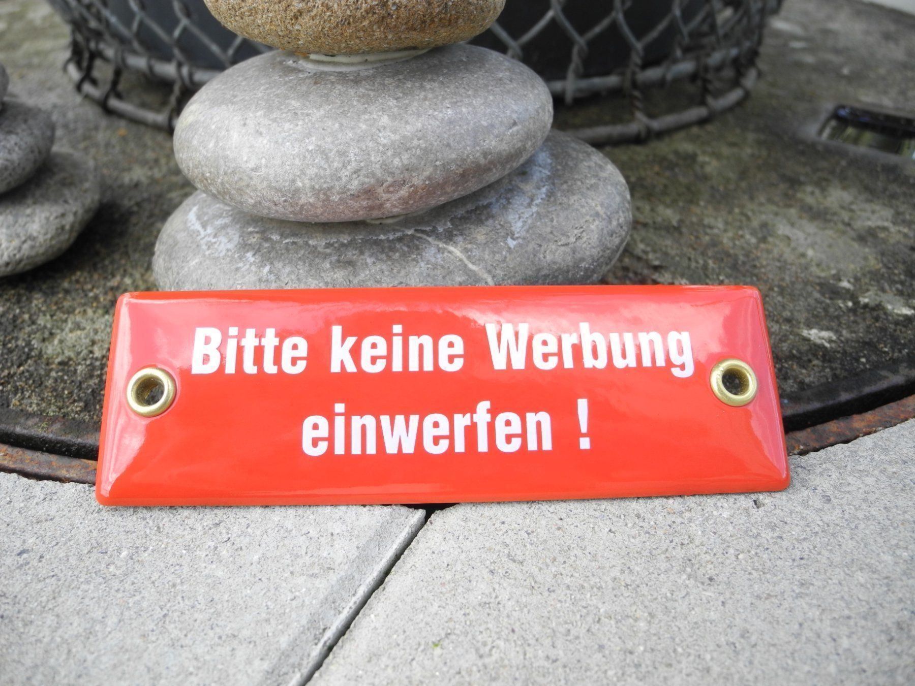 Insegne: BITTE KEINE WERBUNG – Nuovo (secondo la descrizione) da Reinach AG venduto da Huckleberrysix