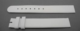 14 mm Leder Uhrenarmband weiss, Nr. 49a