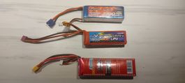 3 LiPo Akkus