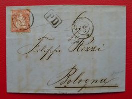 1863: Nr.33 auf schönem Brief: OLTEN - BOLOGNA (I) Kat 150.-