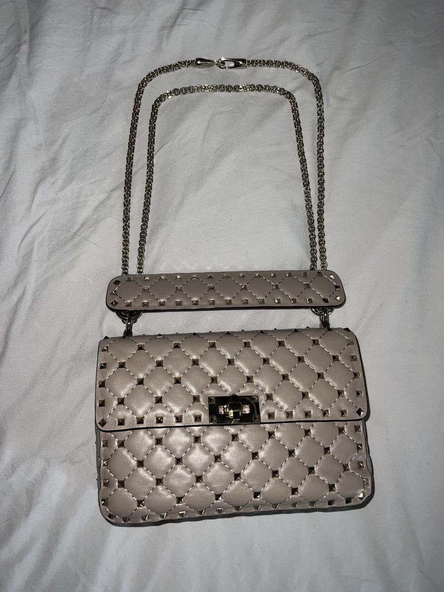 Valentino Borse da donna: Valentino Garavani Medium Nappa Rockstud Spike Bag – Nuovo (secondo la descrizione) da Zürich venduto da Caro911 8
