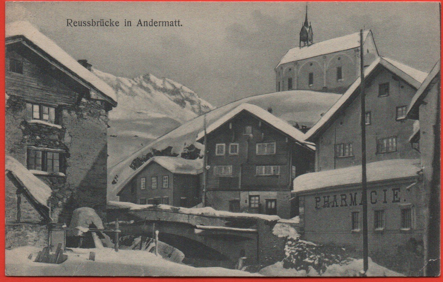 Cartoline postali: Reussbrücke in ANDERMATT – Usato da Jona venduto da philajona