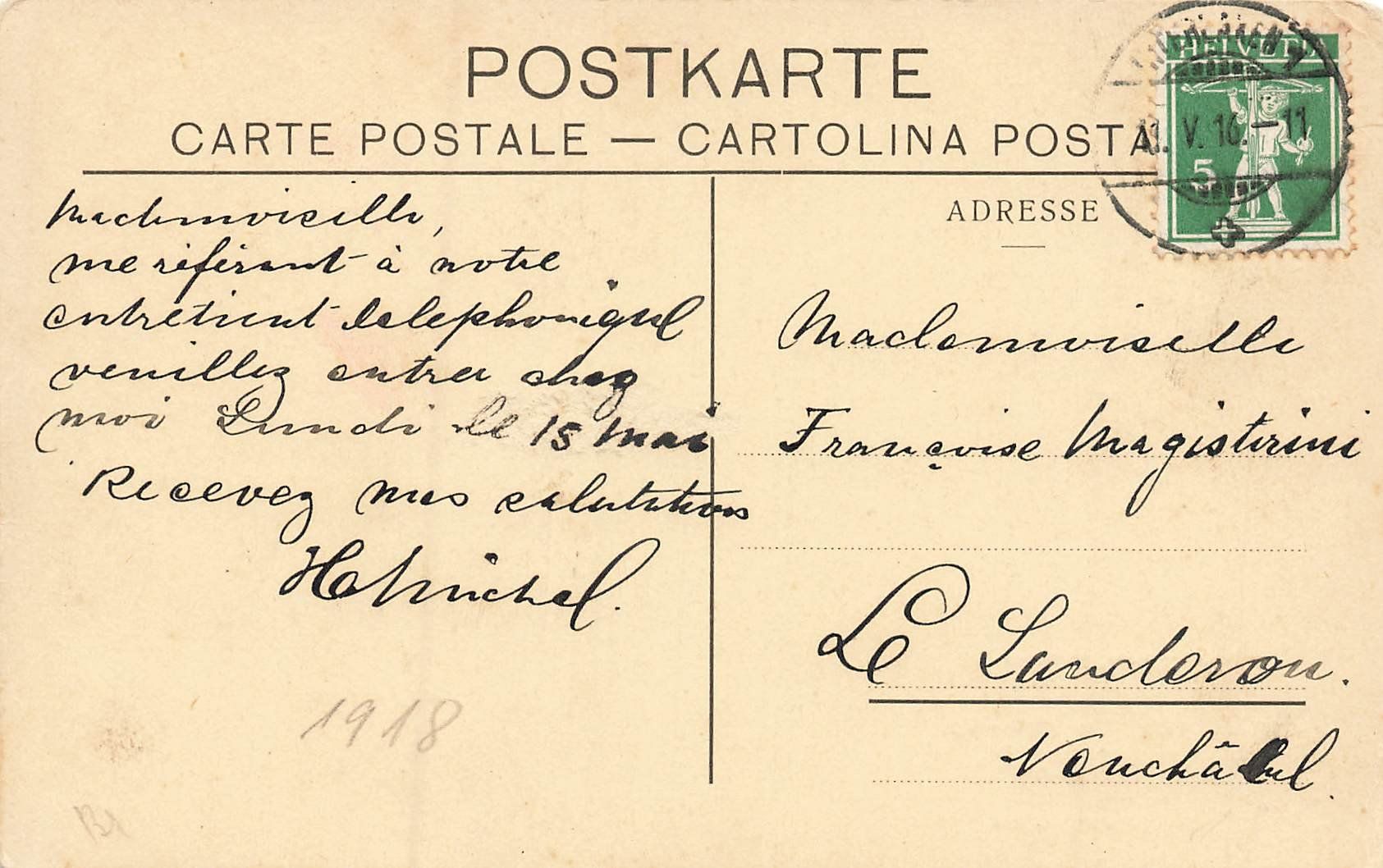 Cartes postales: Interlaken - Splendid-Hotel – D'occasion à Schwyz par Seffi56 1