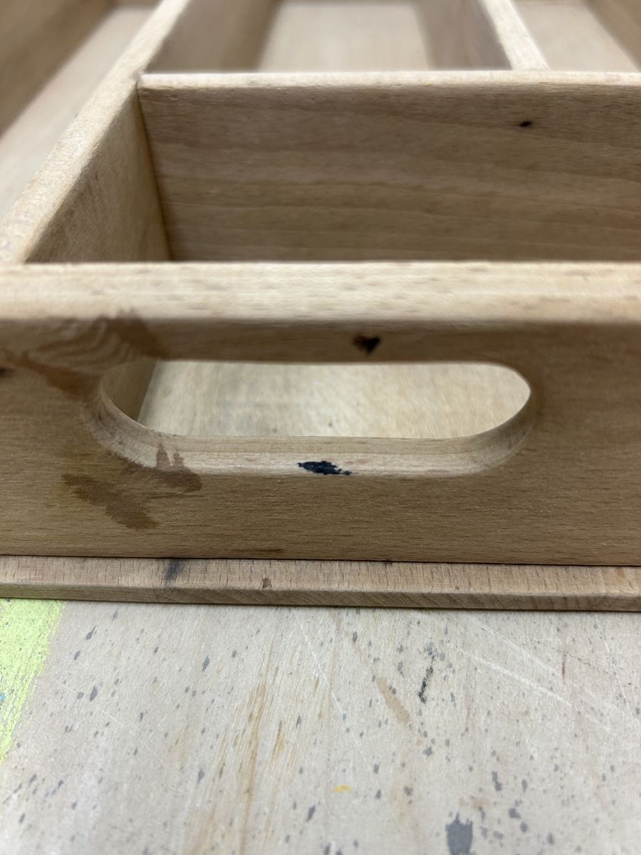Küchengeräte: Holz Besteckkasten mit Griffen – Gebraucht aus Uster von Stromboli7 1