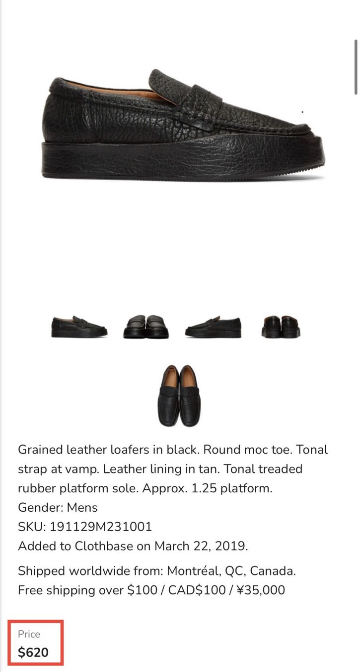 Acne Studios Scarpe da uomo: Acne Studios Schwarzleder Balen Loafers – Usato da Zürich venduto da alif 6