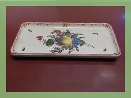 Sihl-Keramik Schale / Ablage mit Blumenmuster - Handbemalt!