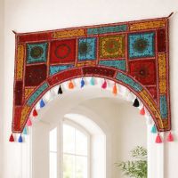 Türbehang Thorang 100cm Patchwork bunt Baumwolle Indien