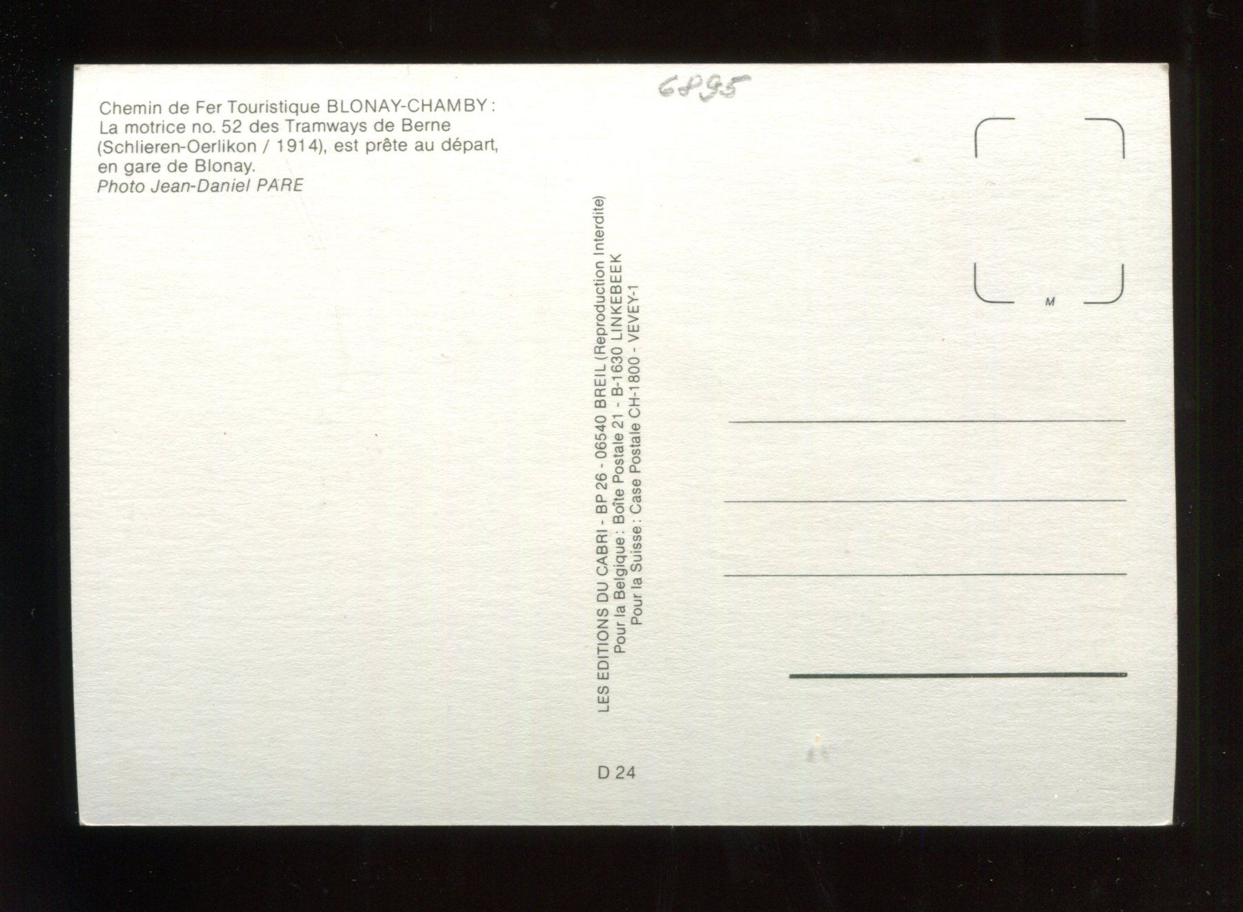 Cartoline postali: Blonay-Chamby – Usato da Aarau venduto da Elmaar41 2
