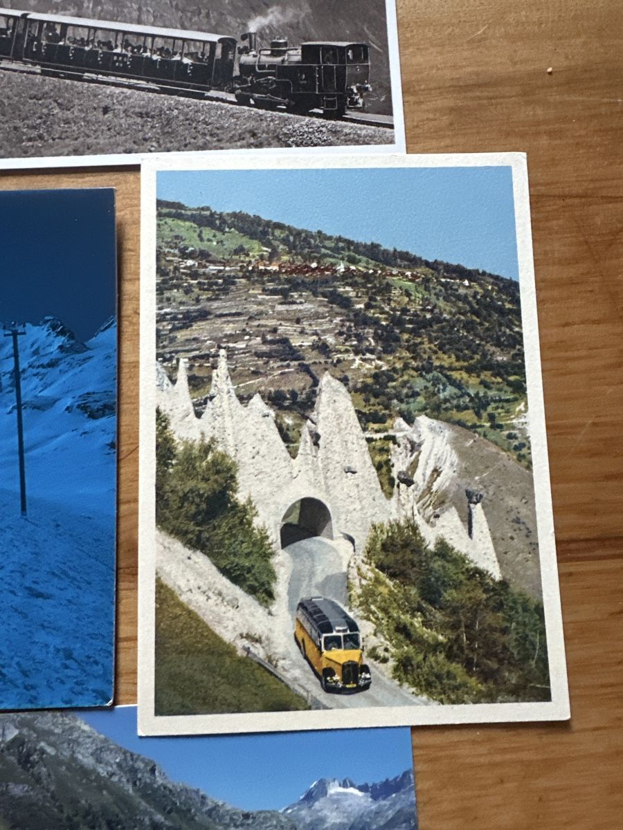 Cartes: Eisenbahn und Postauto Schreibkarten – D'occasion à Frauenfeld par aluma14 2