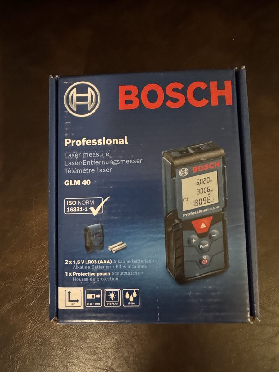Bosch Messen: Bosch Professional GLM 40 Laser-Entfernungsmesser – Neu und originalverpackt aus Zürich von tgy_wlb8