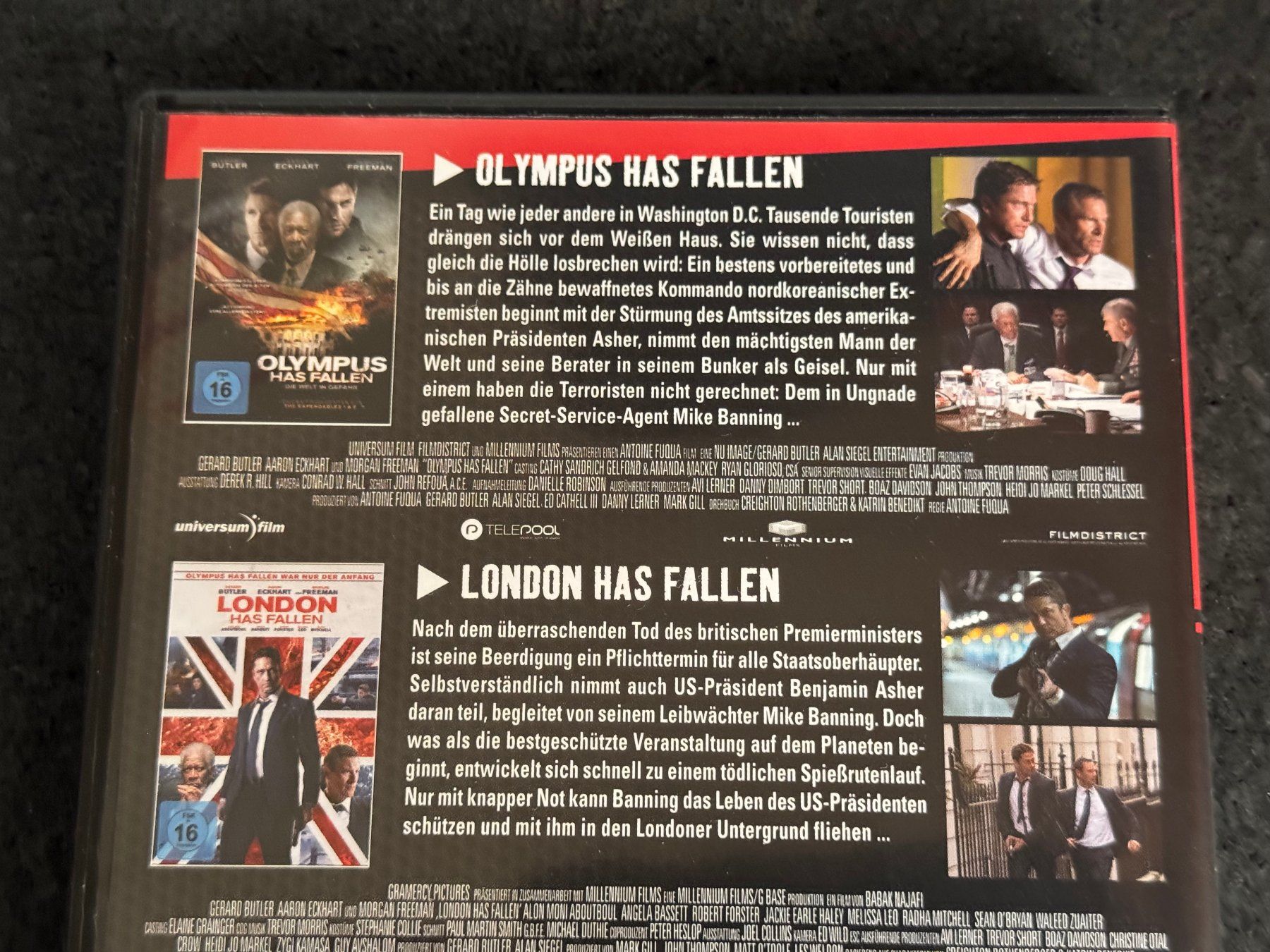 Tutti i DVDs: Olympus has fallen  + London has fallen 2 DVD's DE/EN – Usato da Fribourg venduto da tschjoly 2