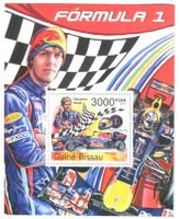 Block Formel 1. Sebastian Vettel. Guinea-Bissau
