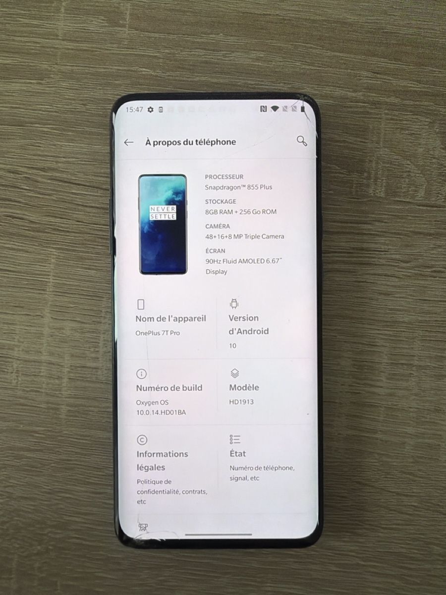 OnePlus Portables: OnePlus 7T Pro 256 Go – D'occasion à Tolochenaz par raf_f272