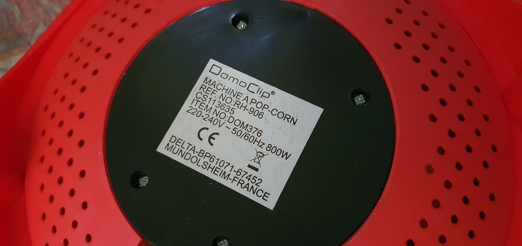 Elettrodomestici da cucina: DomoClip Popcornmaschine RH-906 - – Usato da Muri AG venduto da Jeromia 1