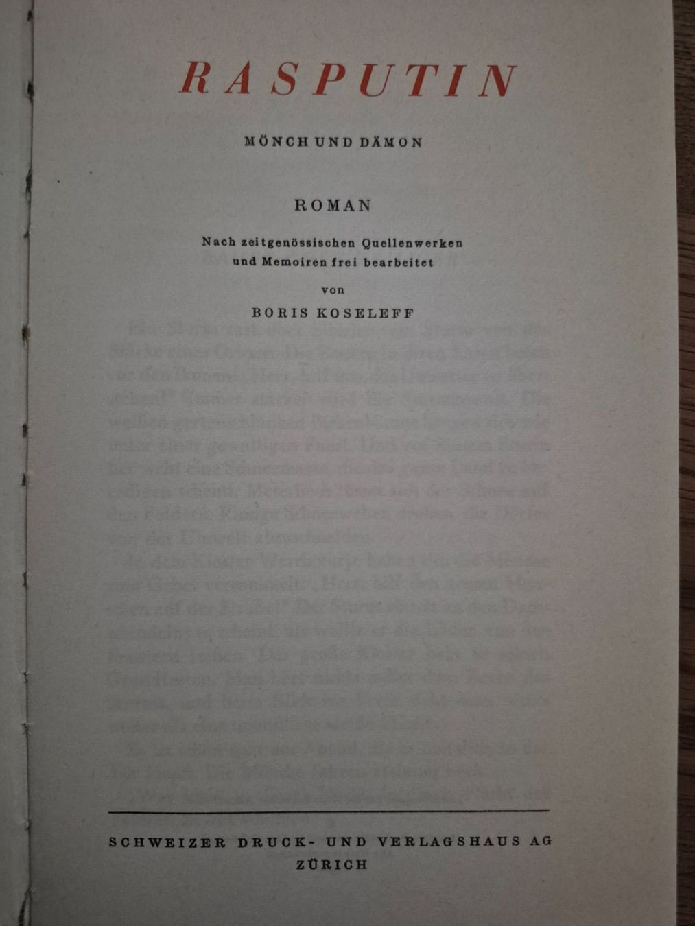 Bücher: Rasputin – Gebraucht aus Balsthal von Jamamoegg 1