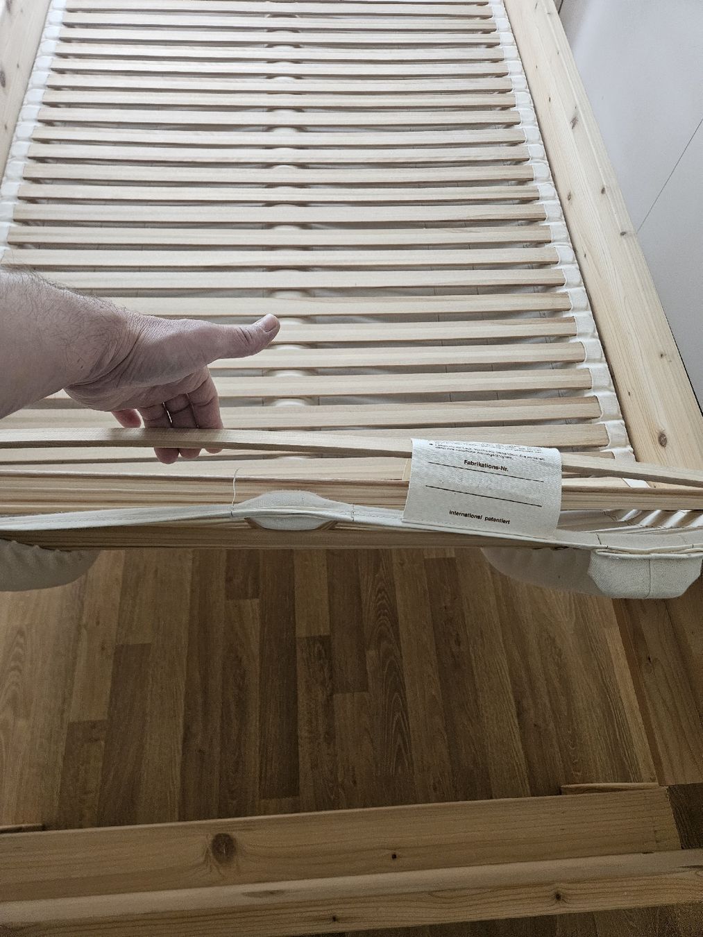 Hüsler Nest Reti a doghe: Nüslernetz Liforma federelement – Usato da Murten venduto da Langbaum 1