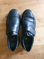 Rieker Schuhe Schwarz Leder Klettverschluss Gr 43 bequem