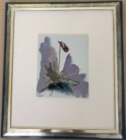 Bild Keramik "Blumen" signiert und datiert margot 89