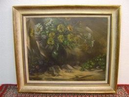 Blumen, Alfons Graber Öl auf Leinwand